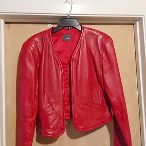 LIZ WEAR WOMEN'S LEATHER JACKET  S